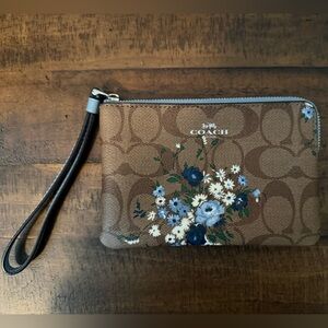 Coach Floral Wristlet